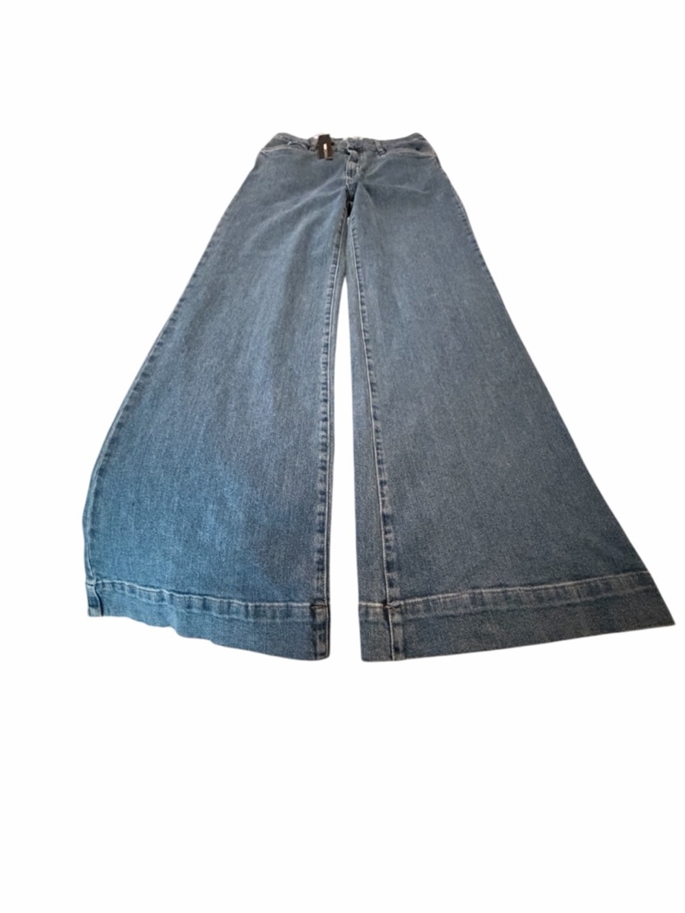 Fashion Nova Flared Wide Leg Jeans - Blue